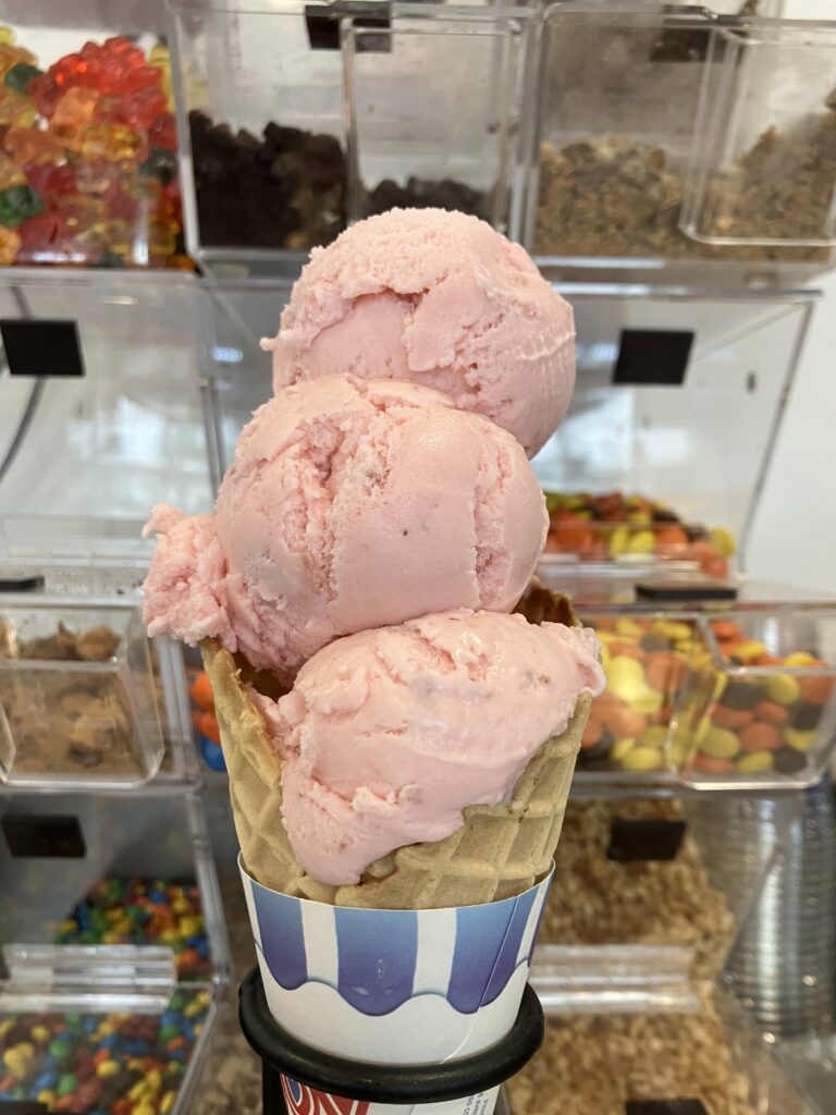 Strawberry Flavor at Dells Dairy Bar Farmville VA
