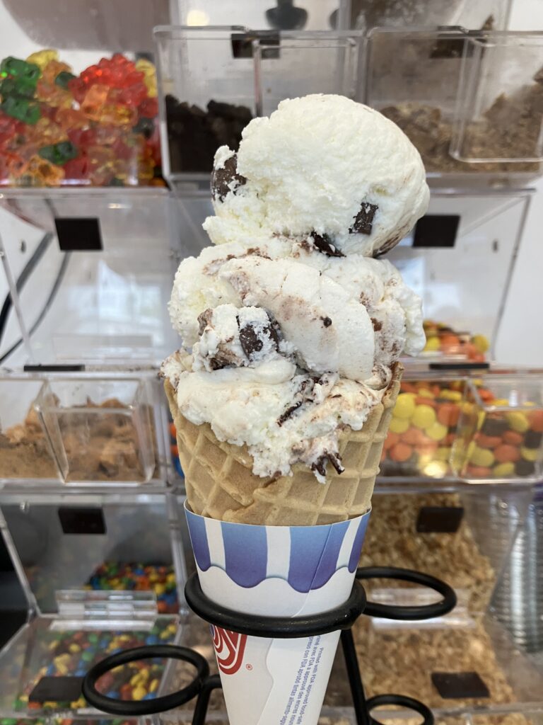 Moose Tracks Waffle Cone