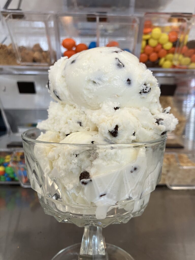 Coconut Chocolate Almond Ice Cream at Dell's in Farmville VA