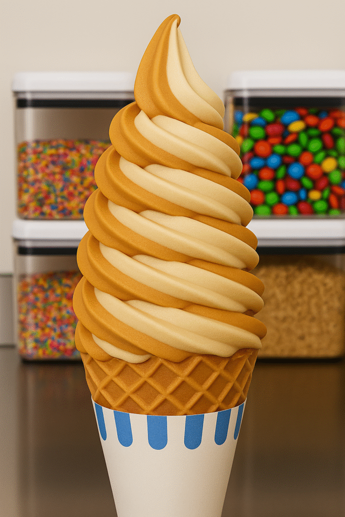 Butterscotch Ice Cream Cone Swirl