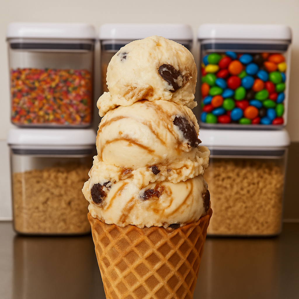 salted caramel truffle scoops dells dairy bar