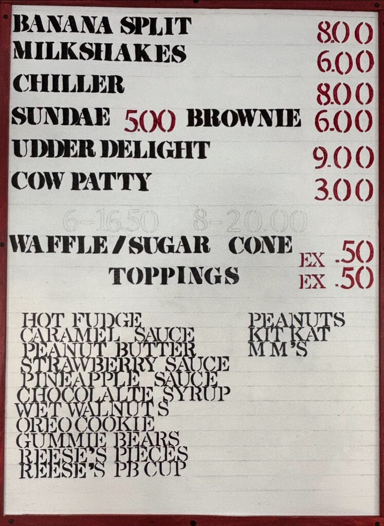 Swirl Menu Board